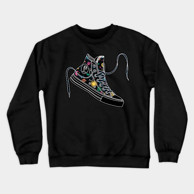 Scorpio high tops - Pastel &amp; black Crewneck Sweatshirt by MickeyEdwards